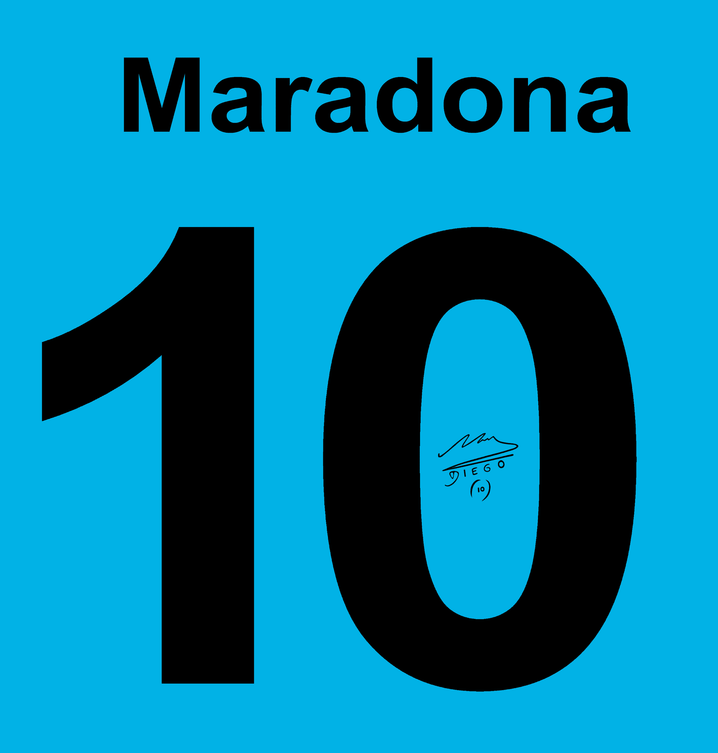 Argentina Maradona 10 Signature Street Futsal T-Shirt - Image 4
